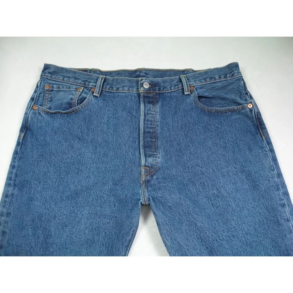 Levis 501 Jeans Mens Size 40 x 30 Blue Denim Classic Button Fly Straight Leg‎